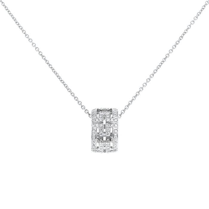 [Violet JW]PARENTESI NECKLACE SILVER DIAMOND