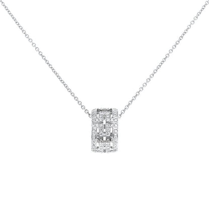 [Violet JW]PARENTESI NECKLACE SILVER DIAMOND
