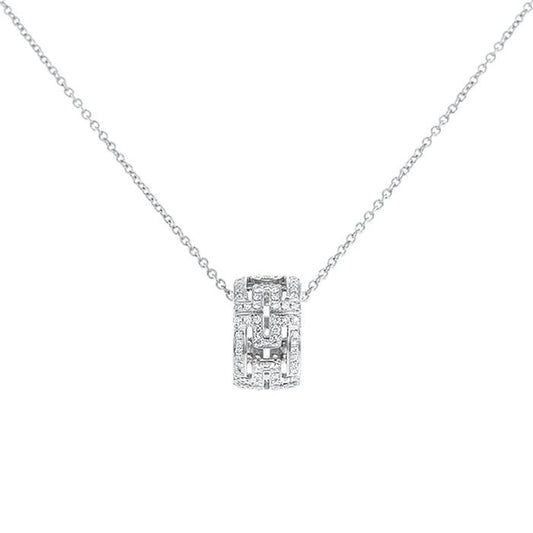 [Violet JW]PARENTESI NECKLACE SILVER DIAMOND