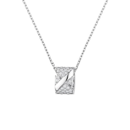 [Violet JW]LIENS EVIDENCE DIAMOND PAVED NECKLACE