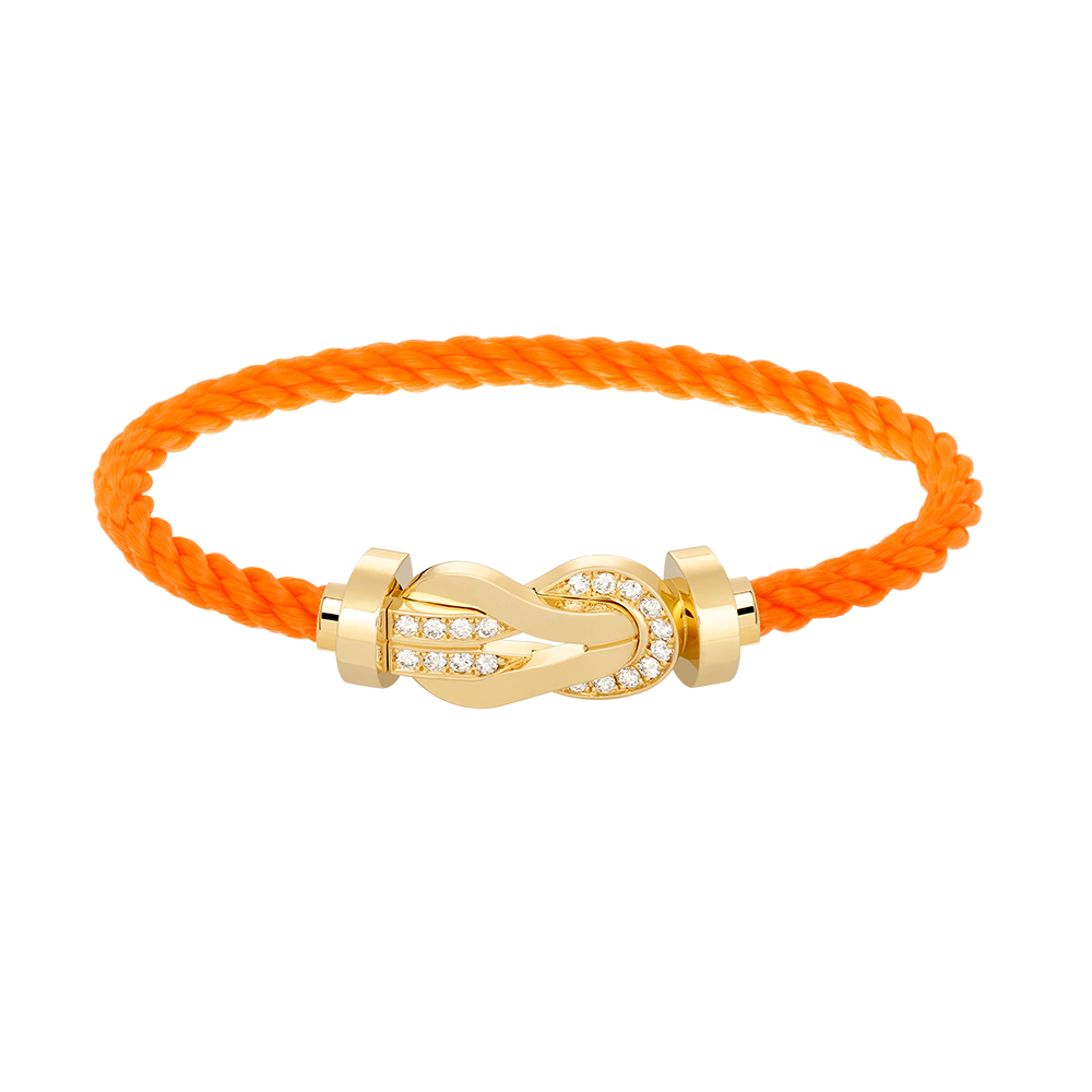 [Violet JW]CHANCE LARGE 8 FIGURE BUCKLE HALF DIAMOND BRACELET GOLD