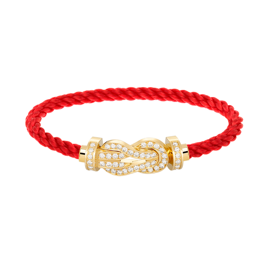 [Violet JW]CHANCE LARGE 8 FIGURE BUCKLE FULLDIAMOND BRACELET GOLD