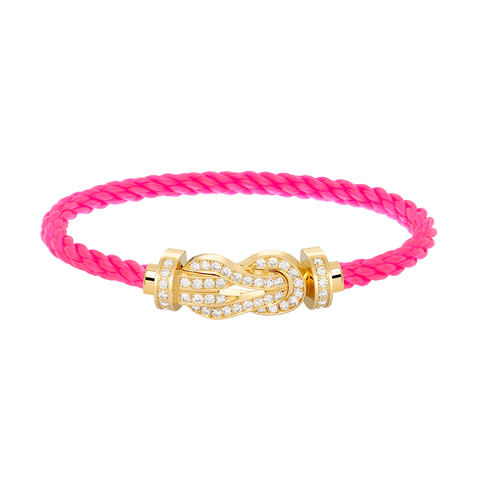 [Violet JW]CHANCE LARGE 8 FIGURE BUCKLE FULLDIAMOND BRACELET GOLD