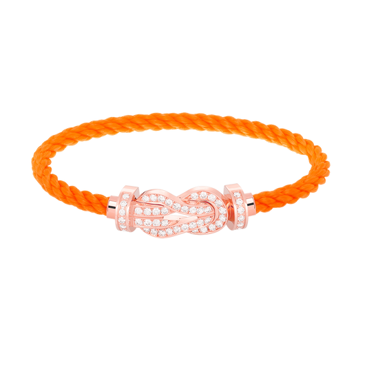 [Violet JW]CHANCE LARGE 8 FIGURE BUCKLE FULL DIAMOND BRACELET ROSE GOLD