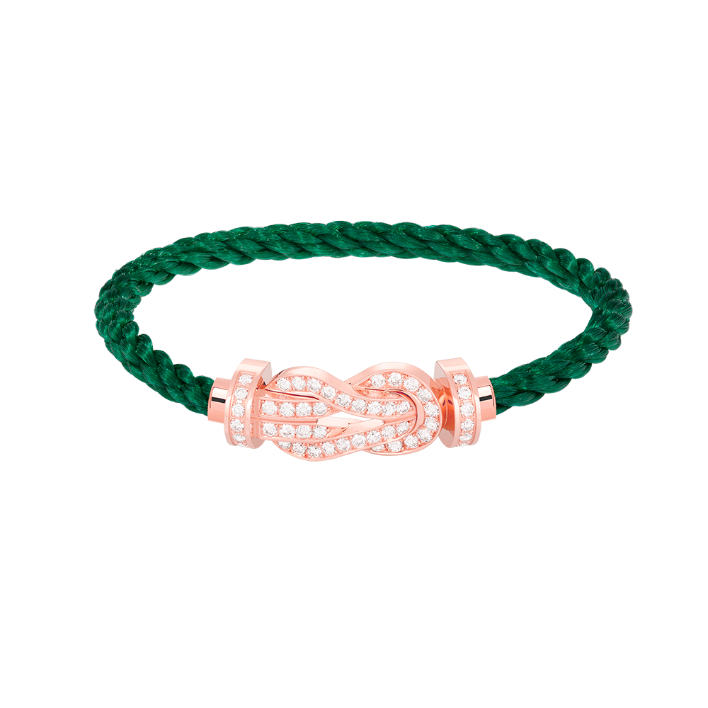 [Violet JW]CHANCE LARGE 8 FIGURE BUCKLE FULL DIAMOND BRACELET ROSE GOLD