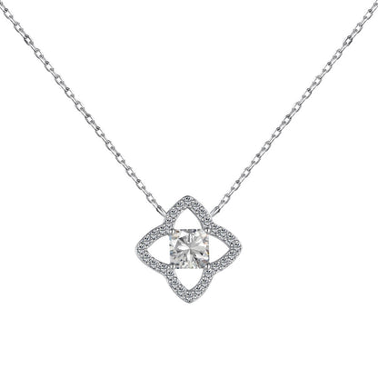 [Violet JW]Exquisite Flower Shape Princess Cut Necklace