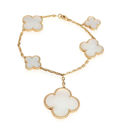 [Violet JW]MAGIC CLOVER MOP GOLD BRACELET 5 MOTIFS