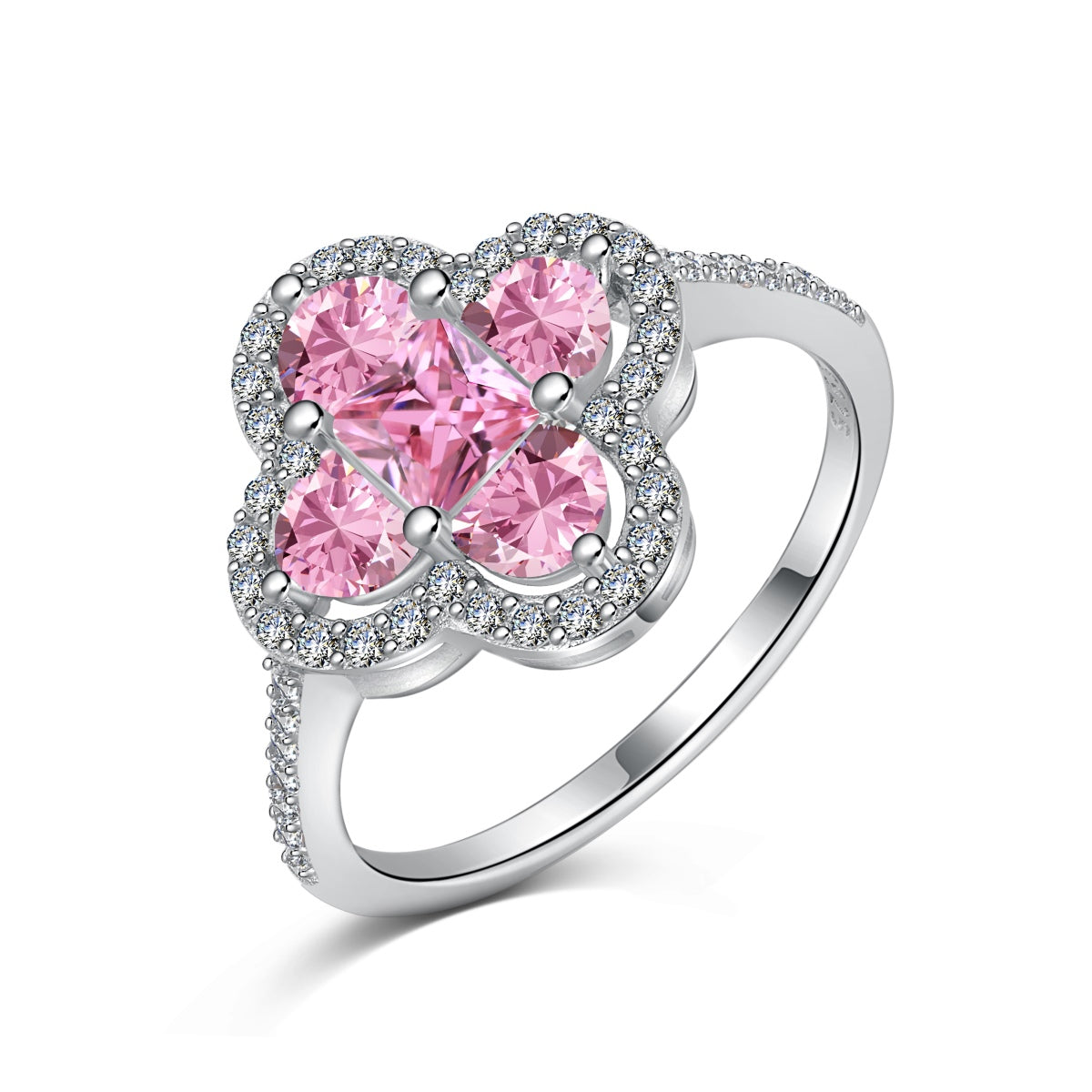 [Violet JW]Luxurious Eternity Flower Shape Banquet Ring