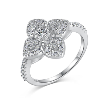 [Violet JW]Luxurious Colorful Flower Shape Banquet Ring