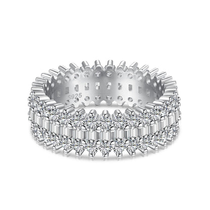 [Violet JW]Ornate Colorful Radiant Cut Daily Ring