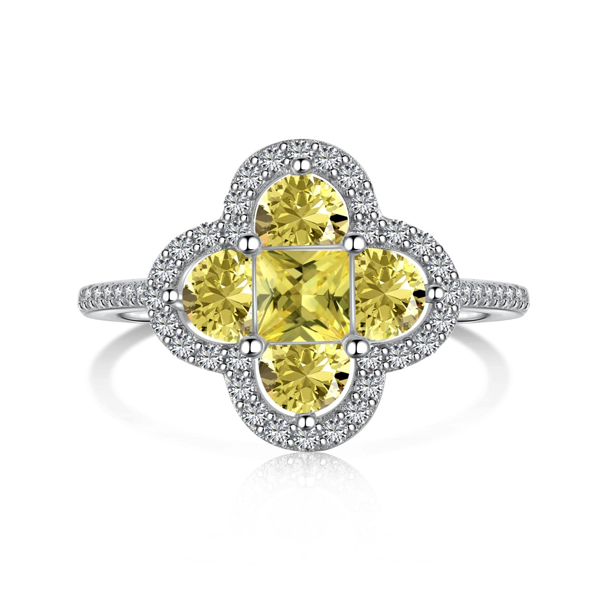 [Violet JW]Luxurious Eternity Flower Shape Banquet Ring