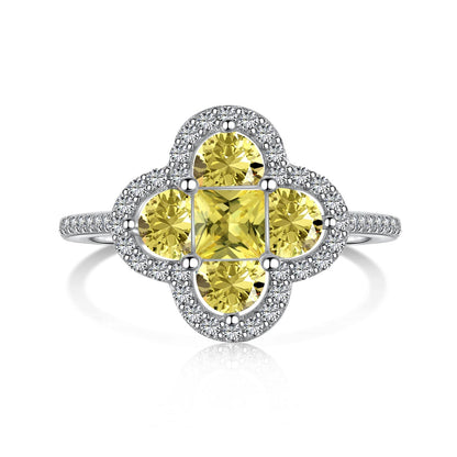 [Violet JW]Luxurious Eternity Flower Shape Banquet Ring