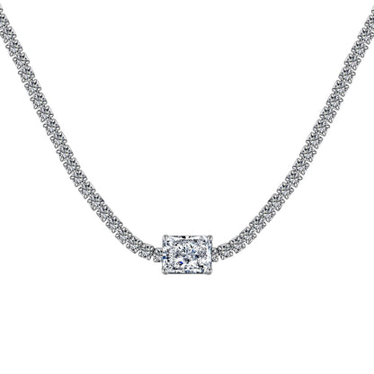[Violet JW]2.0 carat Ornate Emerald Cut Necklace