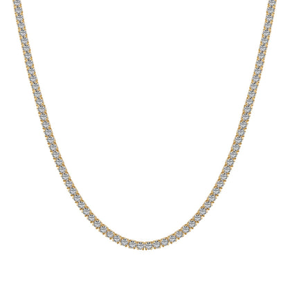 [Violet JW]Delicate Round Shape Tennis Necklace