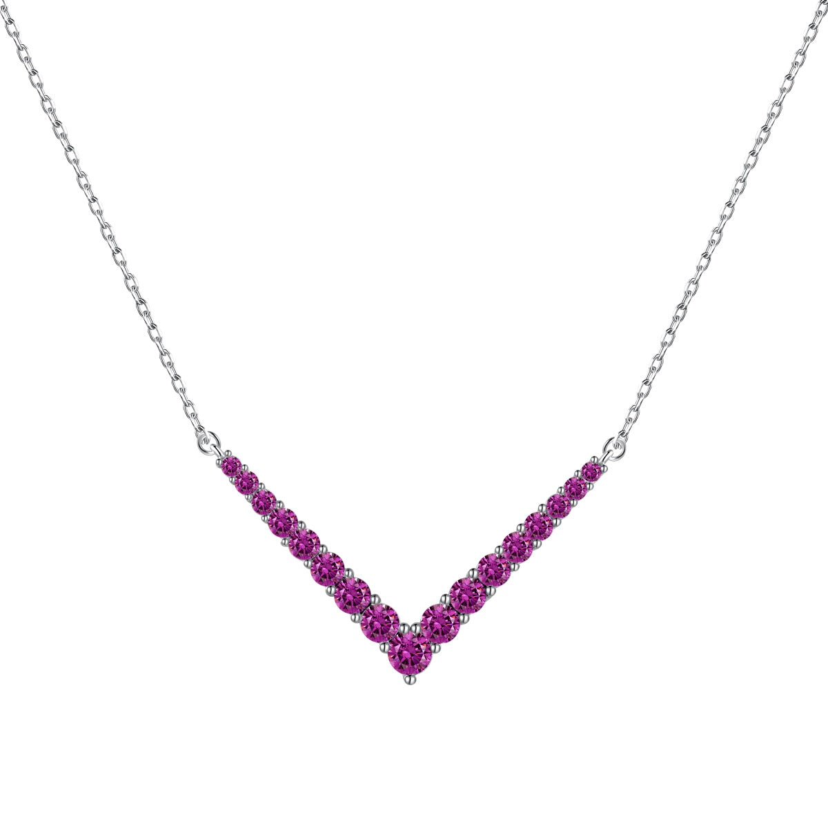 [Violet JW]Ornate Round Cut Necklace