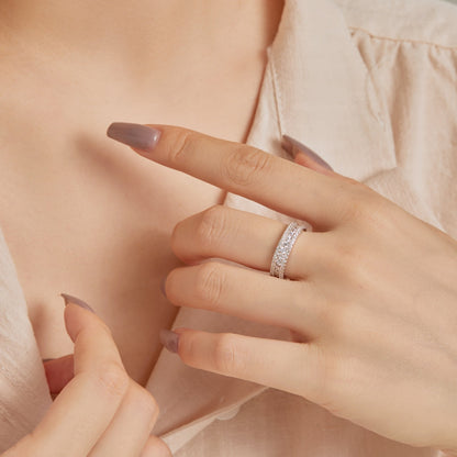 [Violet JW]Delicate Colorful Round Cut Daily Ring
