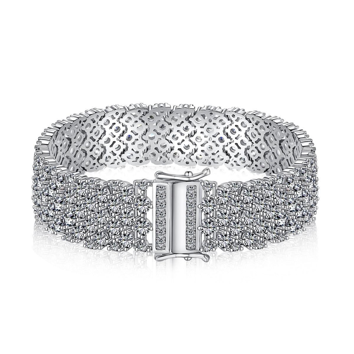 [Violet JW]Ornate Elegant Round Cut Party Bracelet