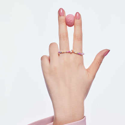 [Violet JW]Exquisite Multicolored Emerald Cut Daily Ring
