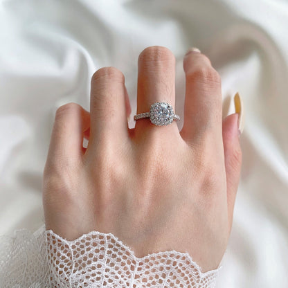 [Violet JW]Dazzling Resplendent Round Cut Wedding Ring