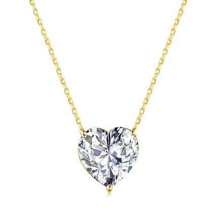 [Violet JW]6.0 carat Radiant Heart Shape Necklace