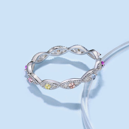 [Violet JW]Elegant Energetic Round Cut Daily Ring