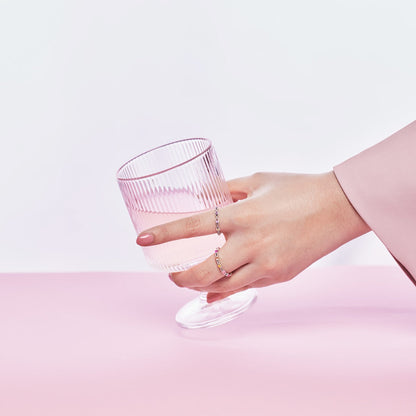 [Violet JW]Elegant Energetic Round Cut Daily Ring