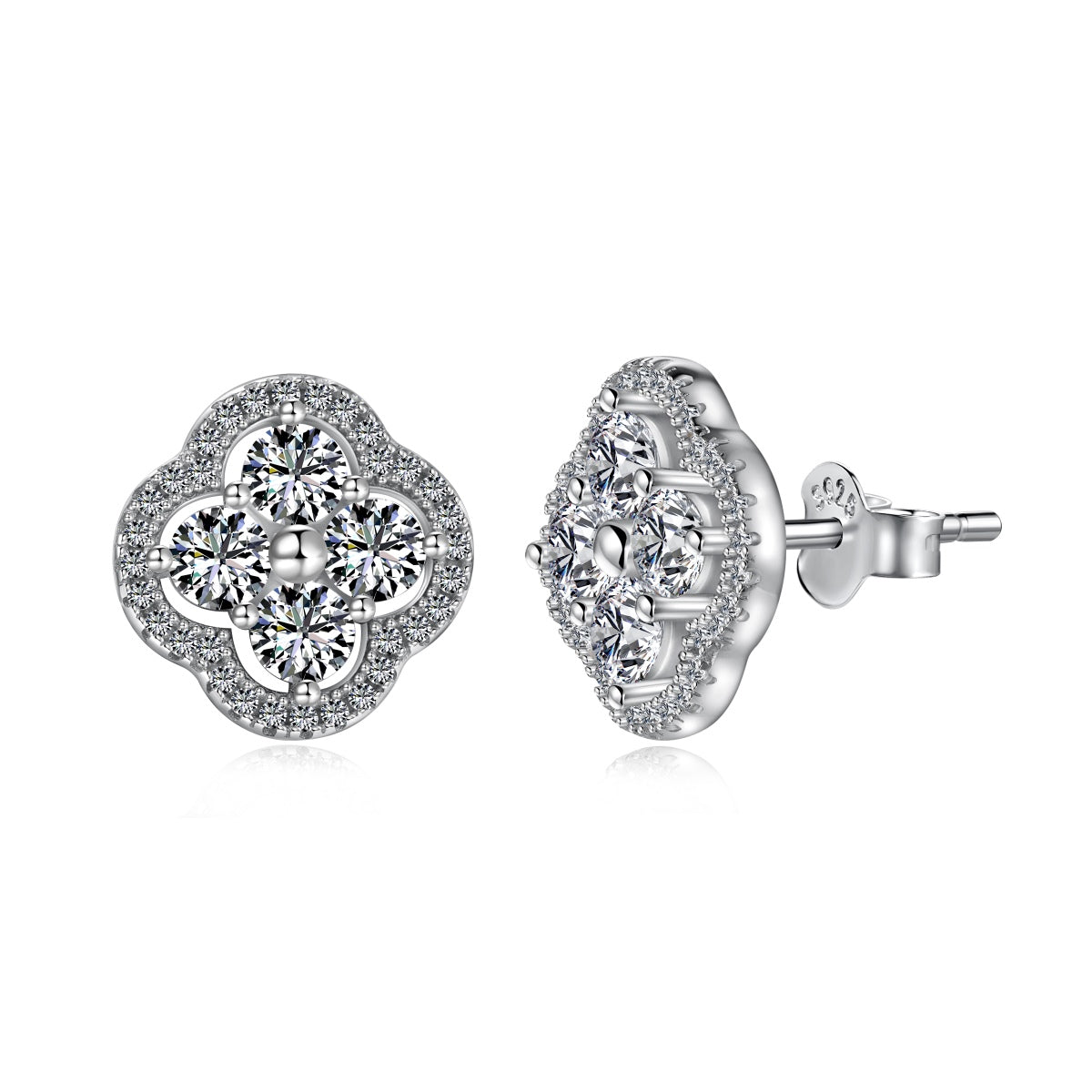 [Violet JW]Four-Leaf Clover Exquisite Earrings