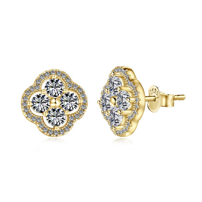 [Violet JW]Four-Leaf Clover Exquisite Earrings