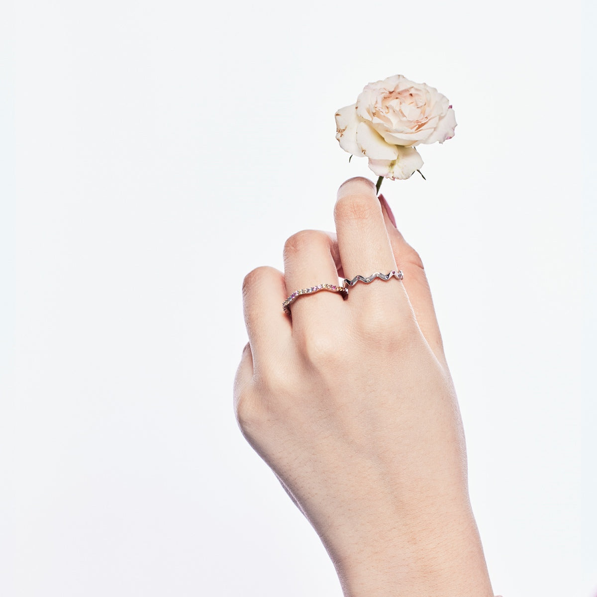 [Violet JW]Ornate Vibrant Round Cut Daily Ring