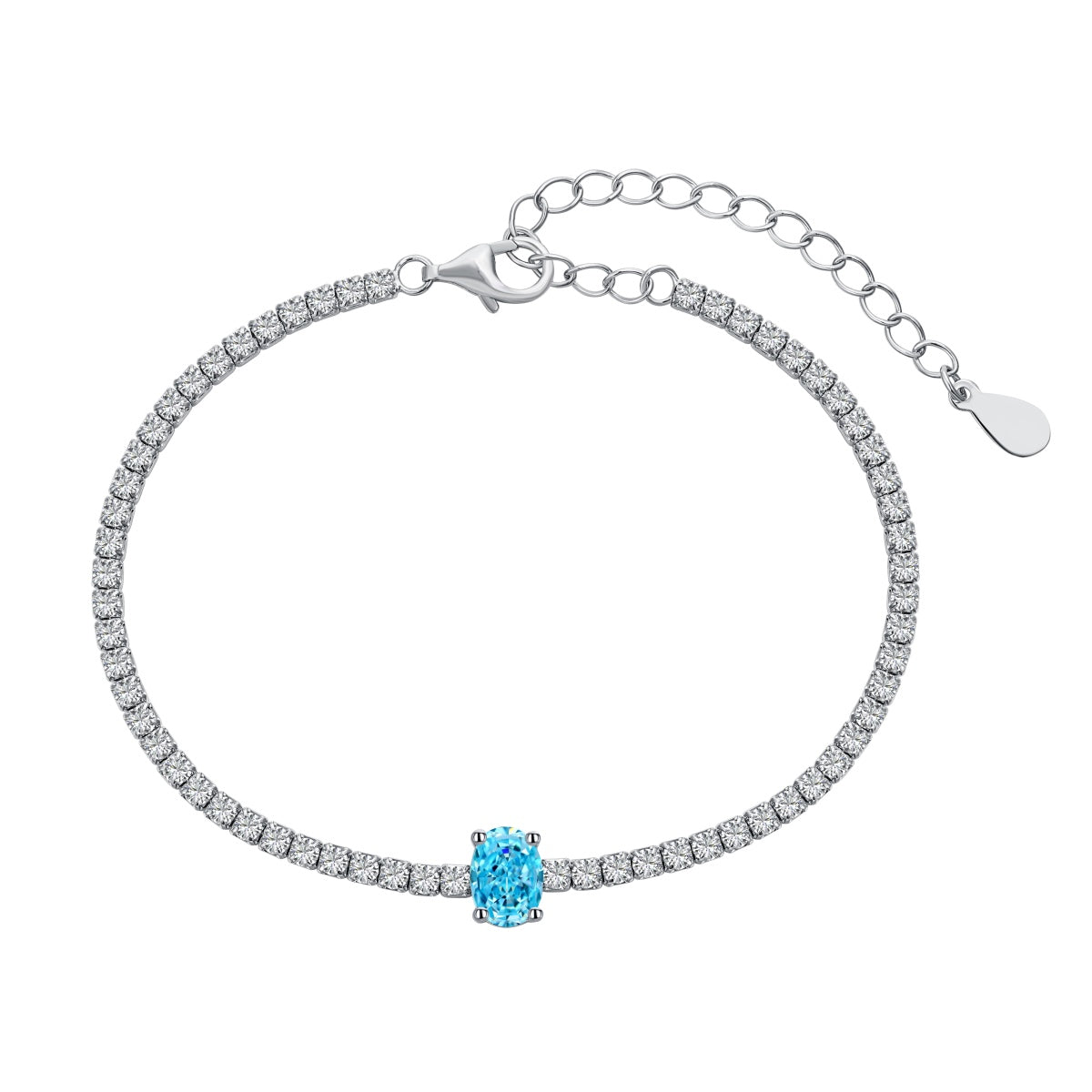 [Violet JW]0.75 Carat Exquisite Oval Cut Daily Bracelet