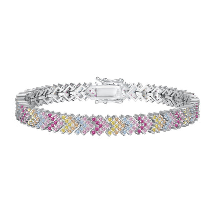 [Violet JW]Ornate Sparkling Round Cut Party Bracelet