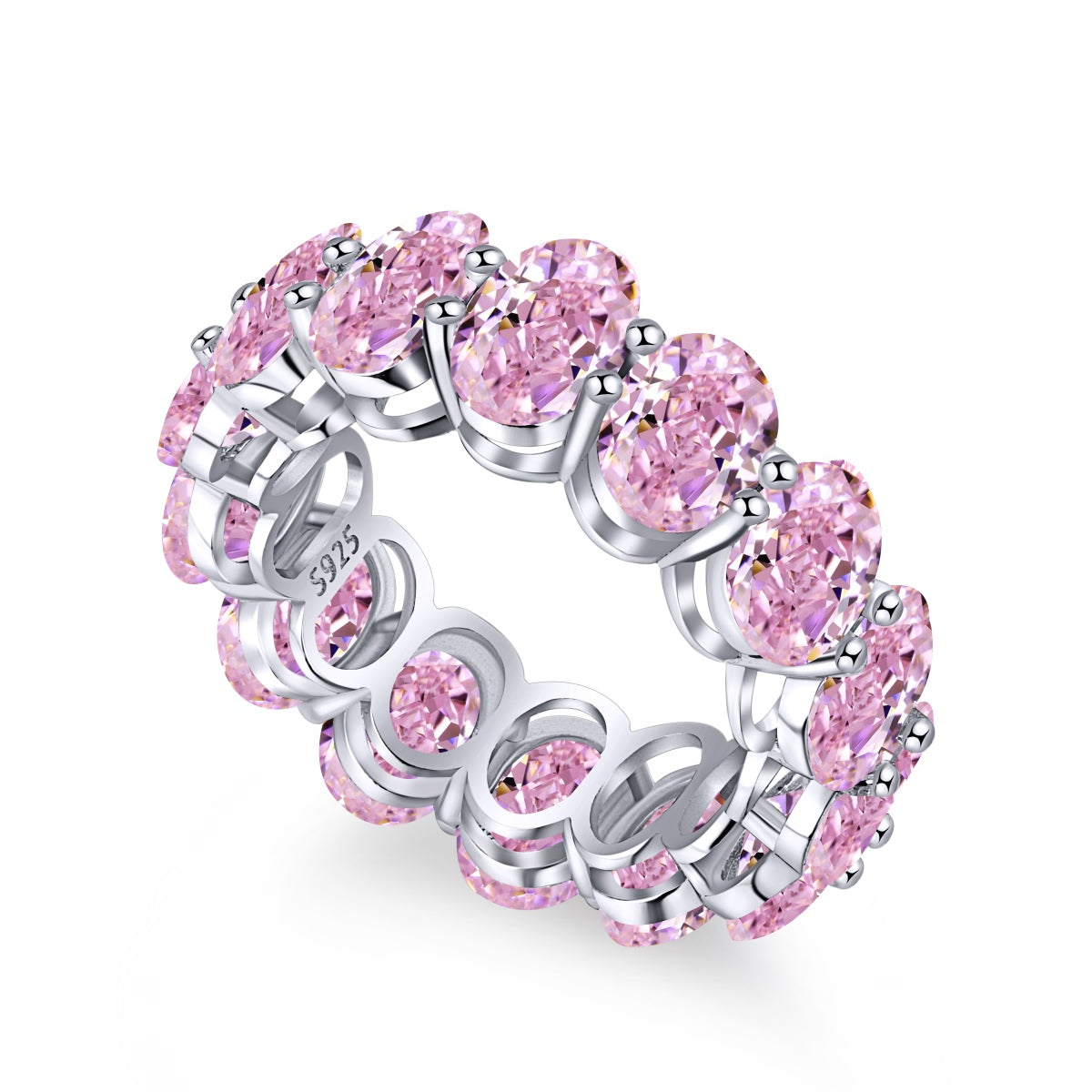 [Violet JW]Dainty Elongated Cushion Cut Tennis Ring