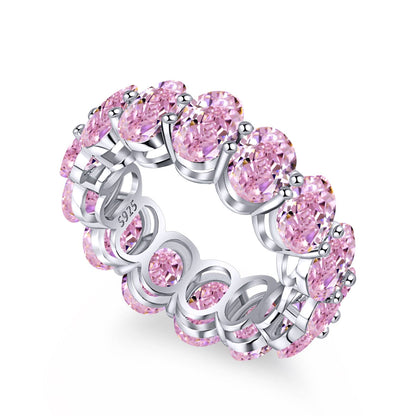 [Violet JW]Dainty Elongated Cushion Cut Tennis Ring