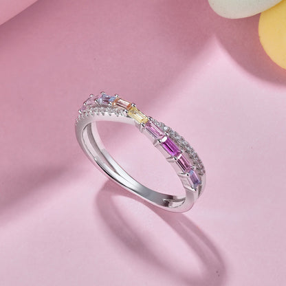 [Violet JW]Energetic Elegant Radiant Cut Party Ring