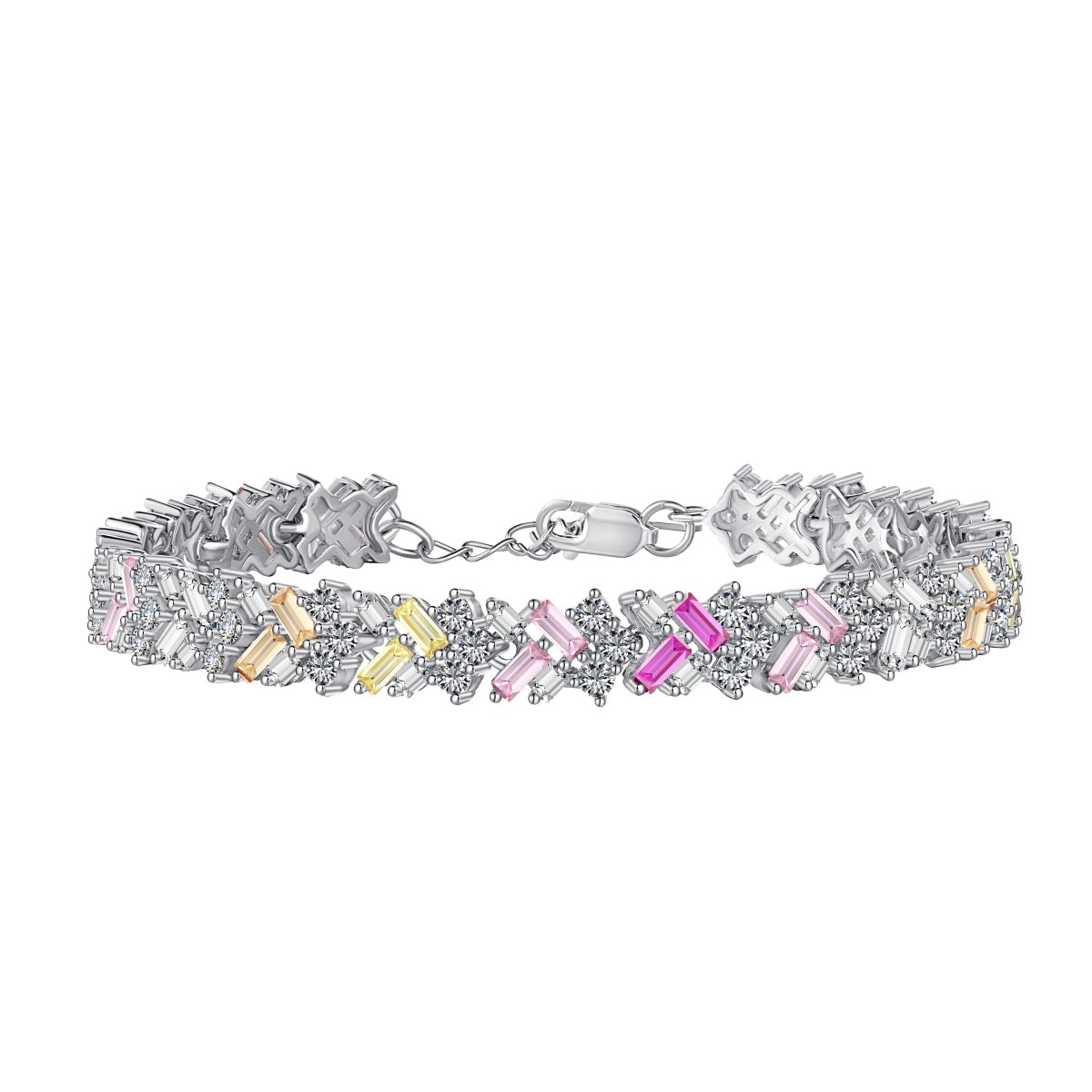 [Violet JW]Dazzling Unique Multi Shape Daily Bracelet