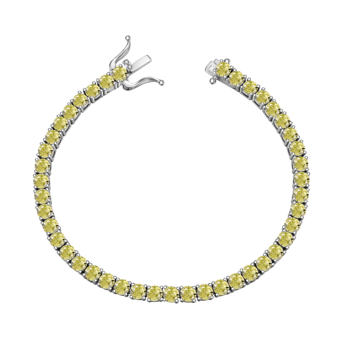 [Violet JW]Ornate Dazzling Round Cut Tennis Bracelet