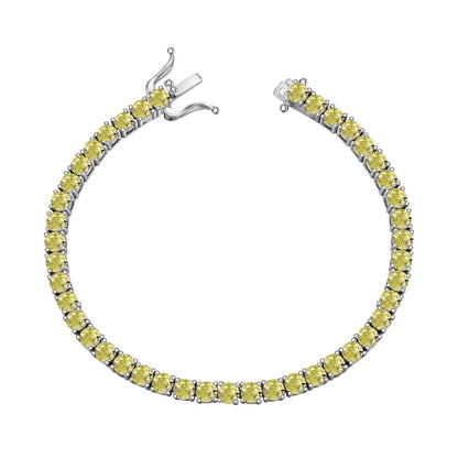 [Violet JW]Ornate Dazzling Round Cut Tennis Bracelet