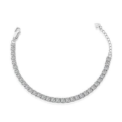 [Violet JW]Sparkling Radiant Princess Cut Tennis Bracelet