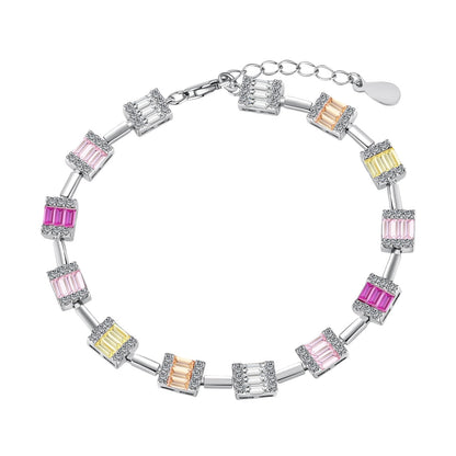 [Violet JW]Dainty Charming Emerald Cut Daily Bracelet