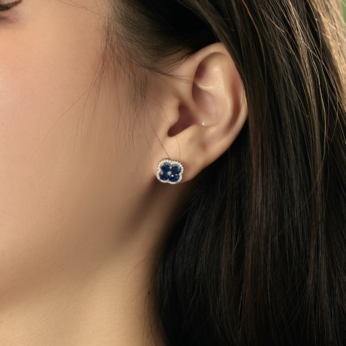 [Violet JW]Four-Leaf Clover Exquisite Earrings