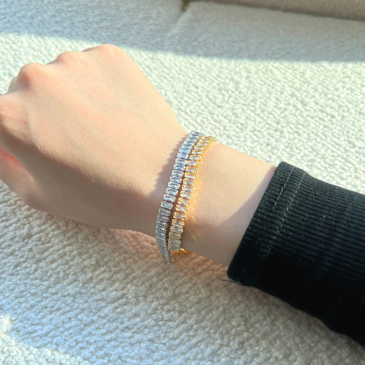 [Violet JW]Exquisite Emerald Cut Daily Bracelet