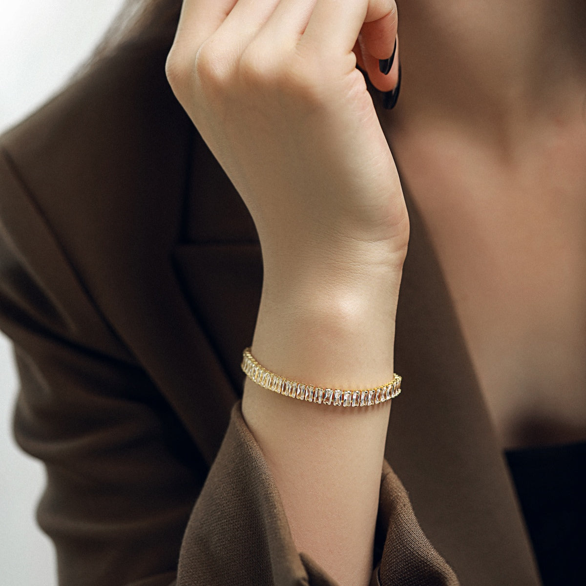 [Violet JW]Exquisite Emerald Cut Daily Bracelet