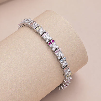 [Violet JW]Unique Colorful Flower Shape Daily Bracelet