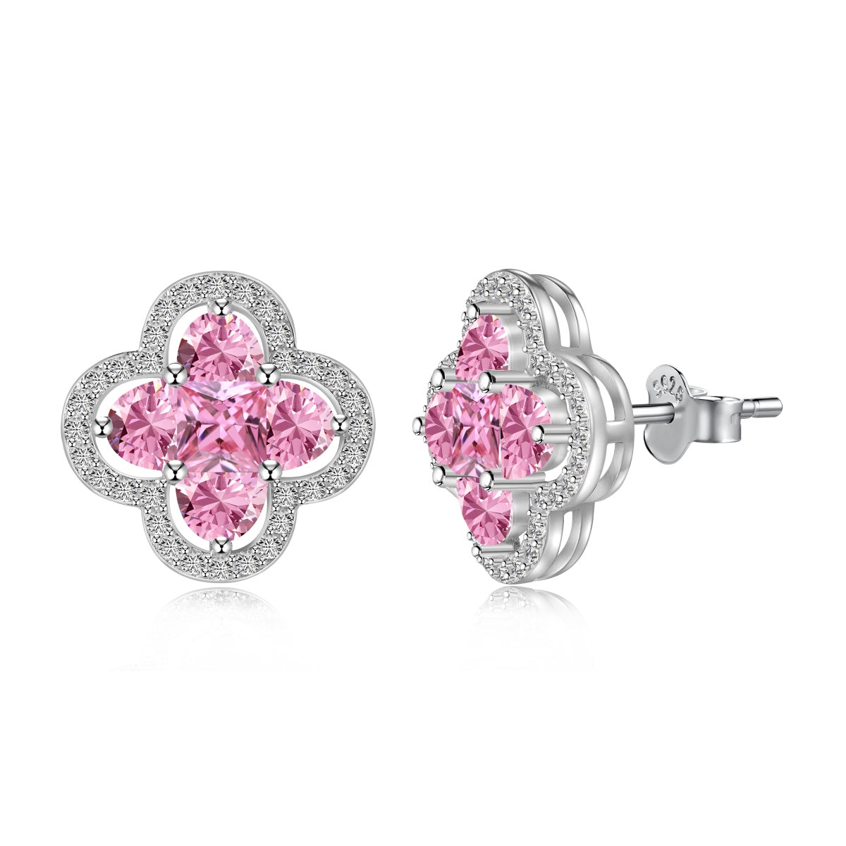 [Violet JW]Lucky Four-Leaf Clover Exquisite Earrings