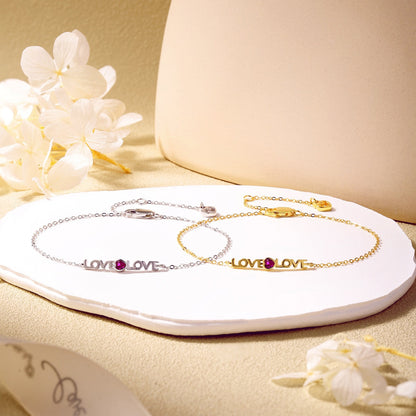 [Violet JW]Romantic Heart Shape Lover Bracelet