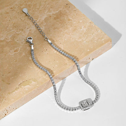 [Violet JW]Luxurious Dazzling Square Shape Banquet Bracelet