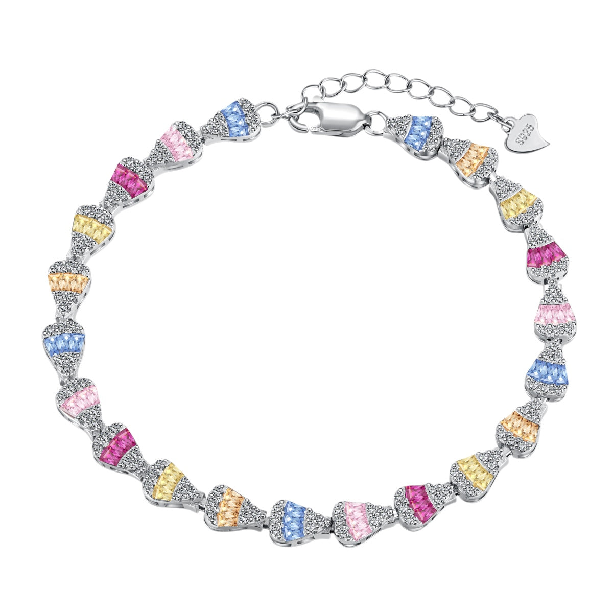 [Violet JW]Radiant Water Drop Shape Daily Bracelet