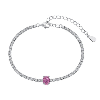 [Violet JW]0.75 Carat Exquisite Oval Cut Daily Bracelet