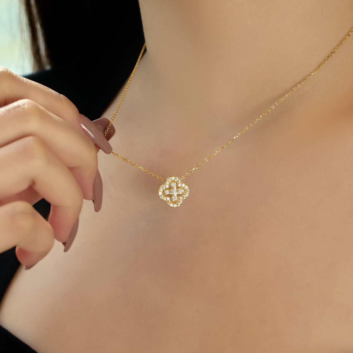 [Violet JW]Four-Leaf Clover Various DIY Wearable Necklaces