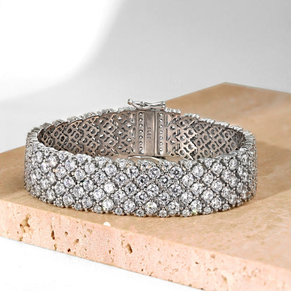 [Violet JW]Ornate Elegant Round Cut Party Bracelet
